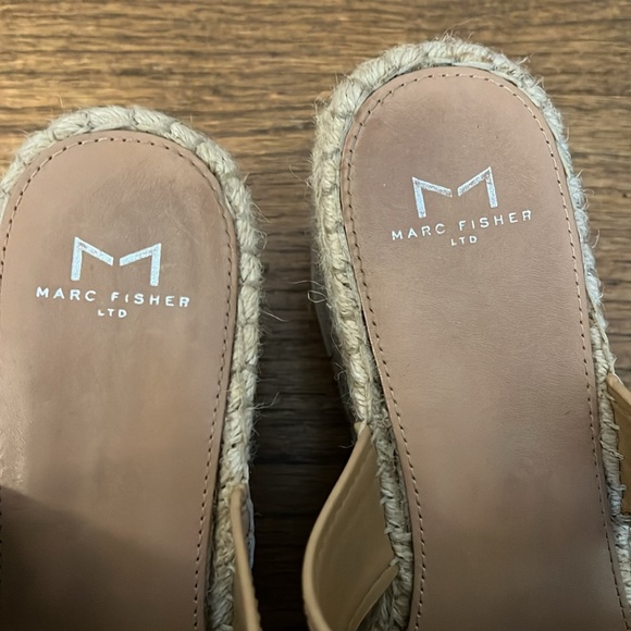 Marc Fisher Nude Espadrille Wedges - Picture 3 of 4